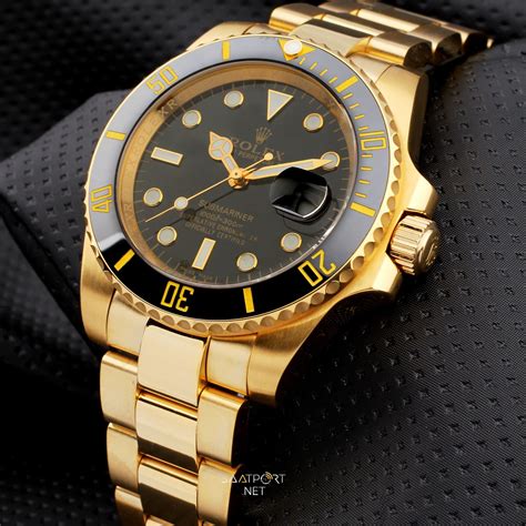 rolex submariner gold black used|rolex submariner gold black price.